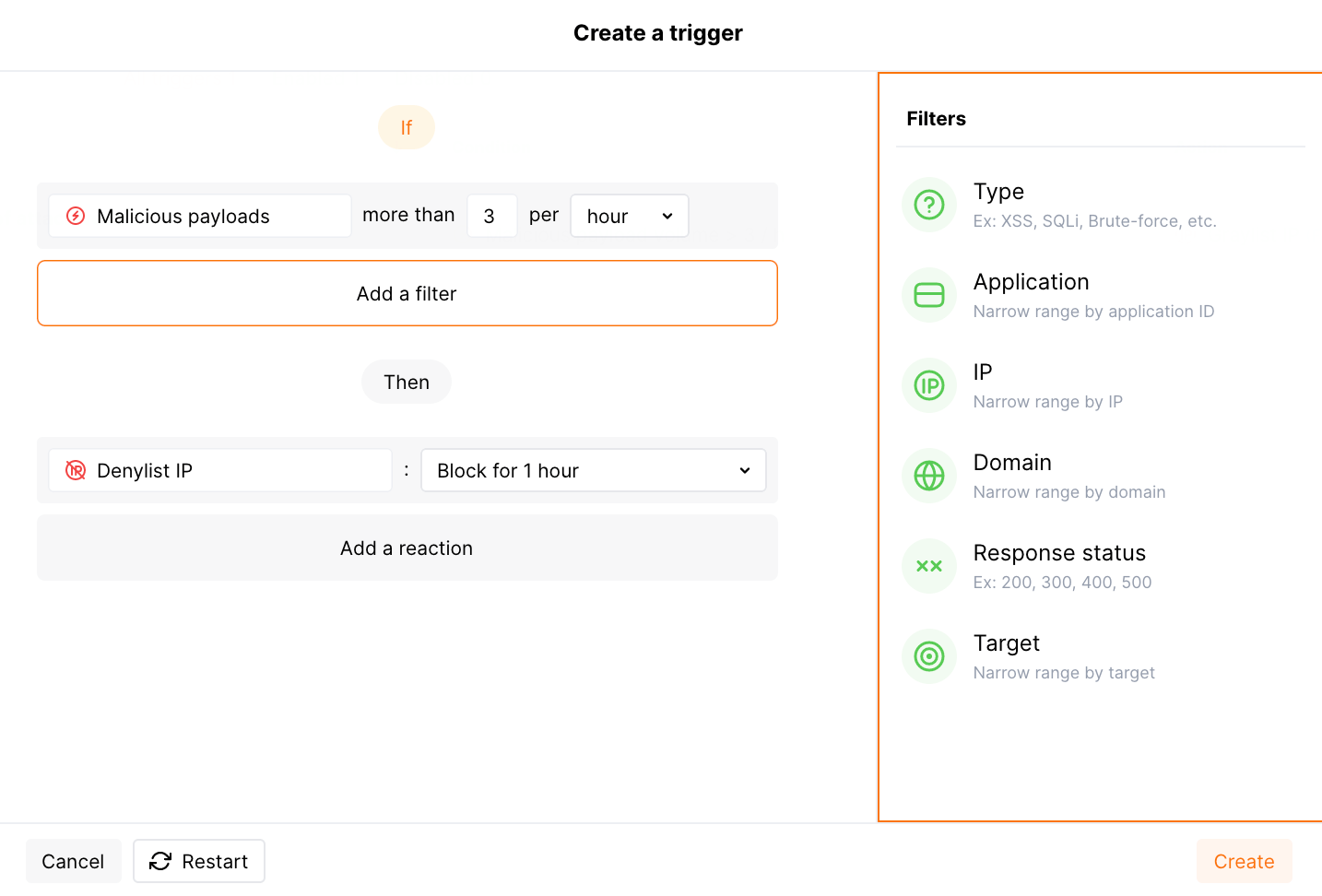 Default trigger
