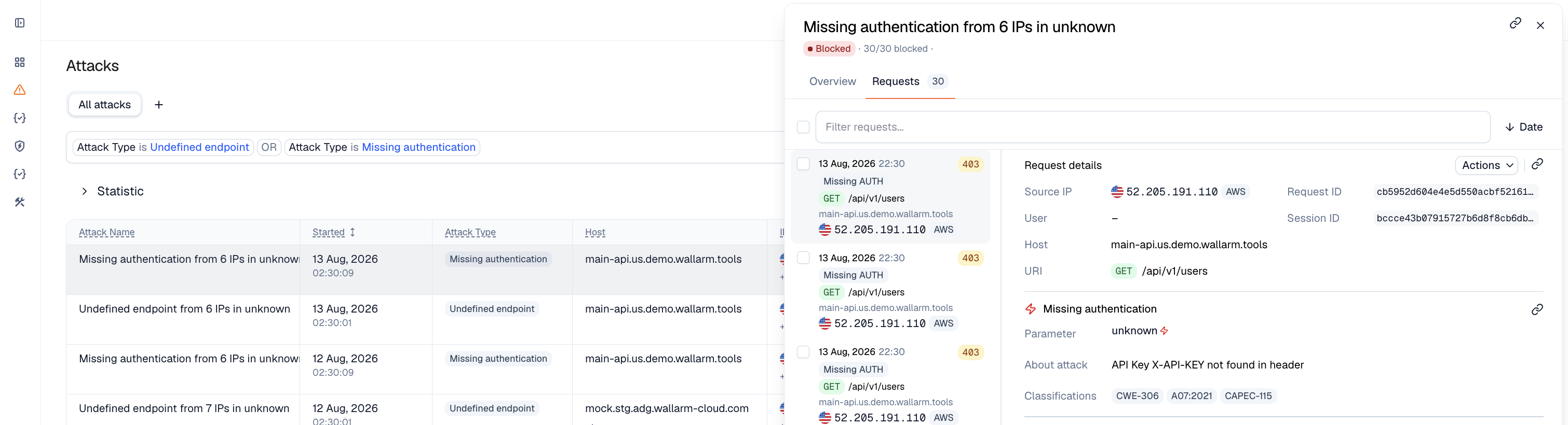 Specification - use for applying security policies